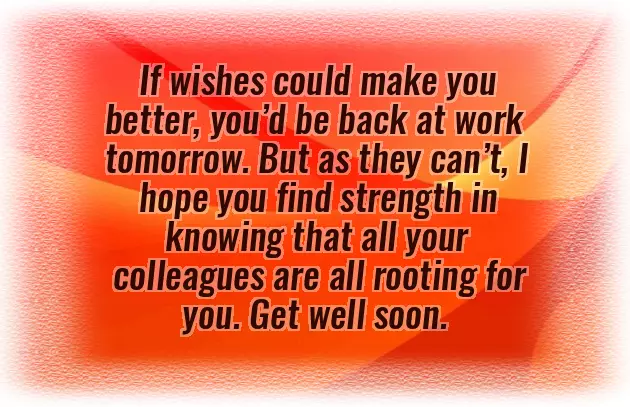 Get Well Wishes From Coworkers Get Well Wishes From Coworkers