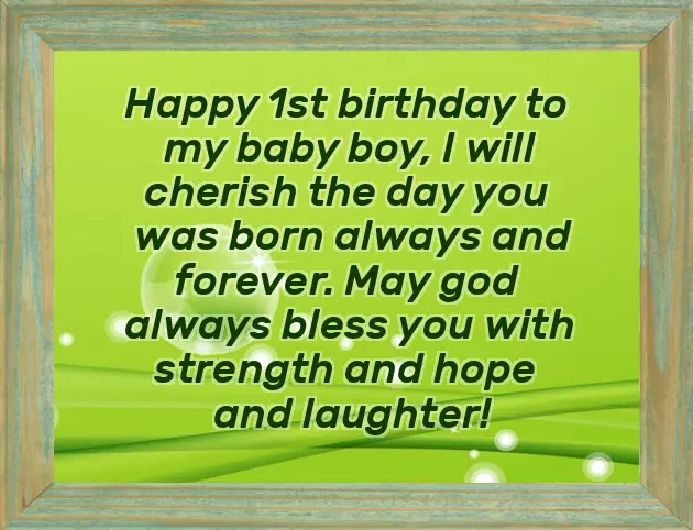 1St Birthday Wishes For Friends Baby Boy