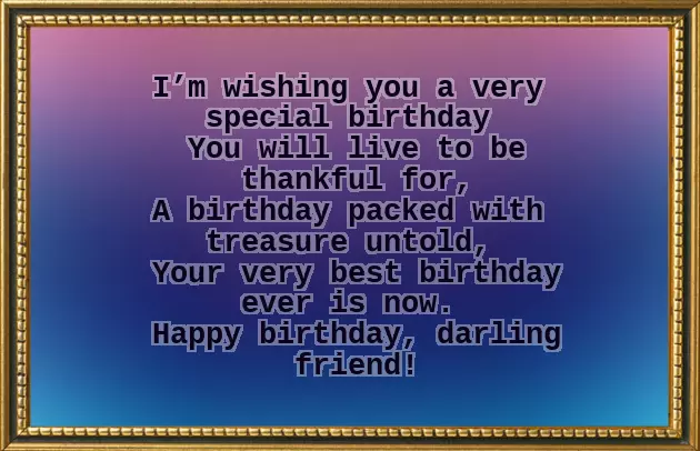 Birthday Poem For A Special Female Friend Birthday Poem For A Special Female Friend