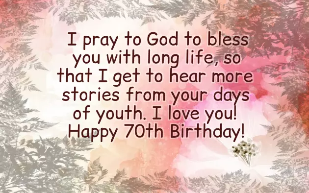 Birthday Wishes For 70Th Birthday Wishes For 70Th