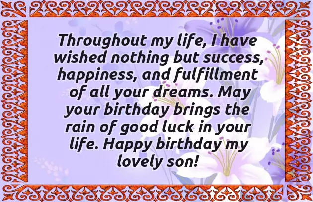 Happy Birthday To Our Son Quotes Happy Birthday To Our Son Quotes