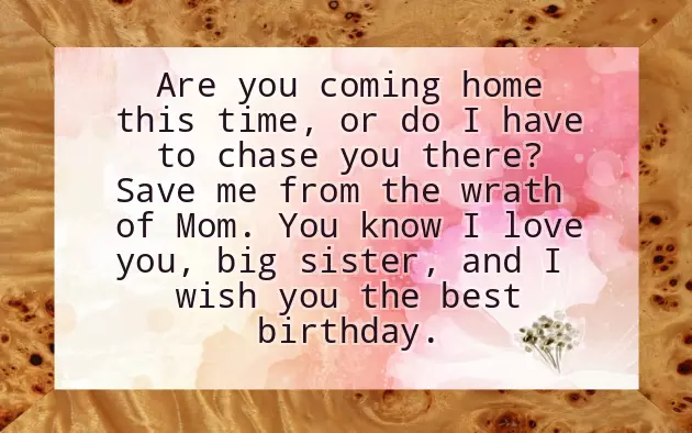 Happy Birthday Wishes For Younger Cousin Sister