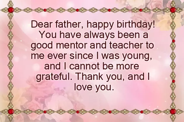Birthday Greeting For Father Birthday Greeting For Father