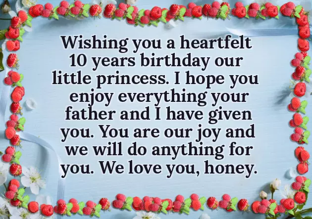Birthday Wishes For Daughter On Her 10Th Birthday Birthday Wishes For Daughter On Her 10Th Birthday