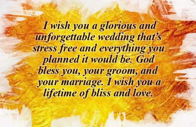 Best Wishes To The Bride