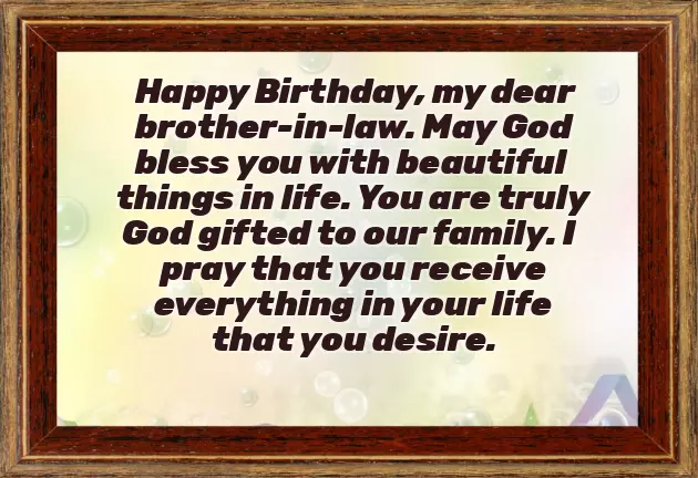 Wishes For Birthday Brother In Law