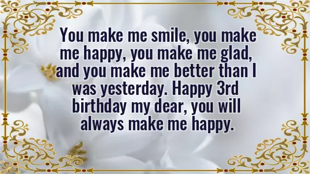 Happy Birthday Quotes For 3 Year Old Boy