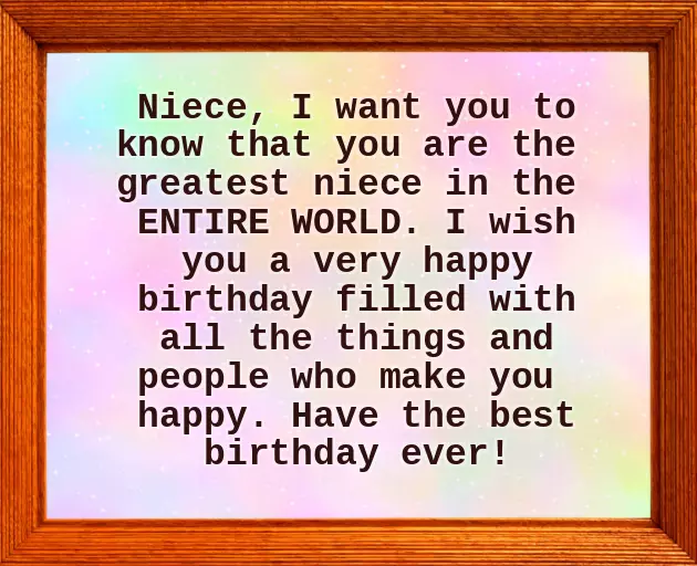 Happy Birthday To My Precious Niece