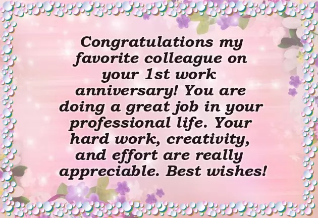 Congratulations On 1St Year Work Anniversary Congratulations On 1St Year Work Anniversary