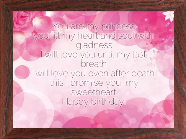 Happy Birthday My Sweet Love