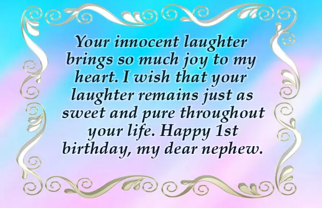 Happy 1St Birthday Wishes For Nephew Happy 1St Birthday Wishes For Nephew