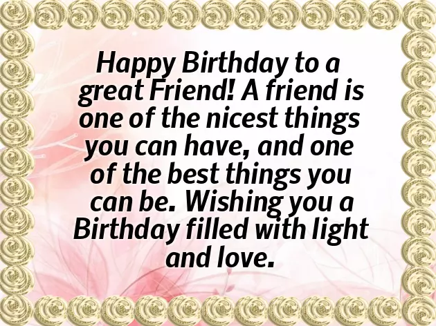 Happy Birthday Wishes For Lovely Friend