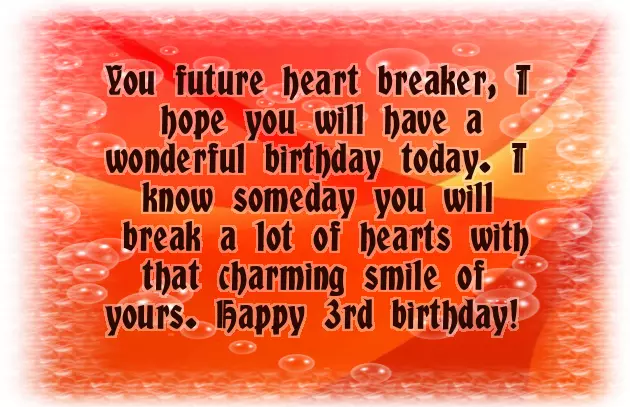 Birthday Wishes For Three Year Girl Birthday Wishes For Three Year Girl