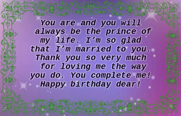 My Husband Happy Birthday