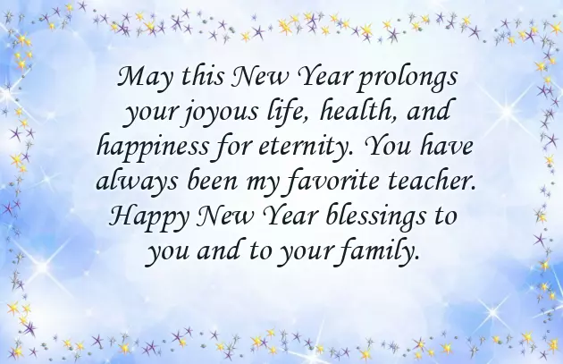 Happy New Year To Professor