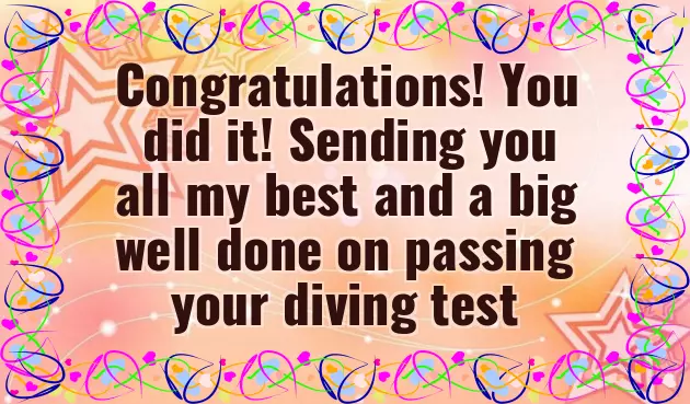 Congratulations On Your Licence Congratulations On Your Licence