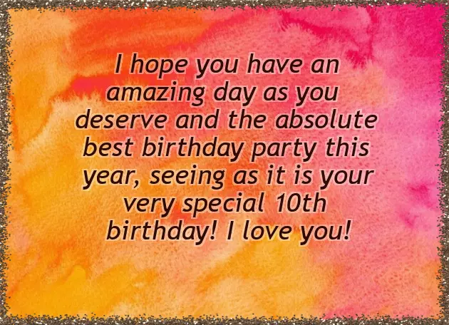 Happy 10 Birthday Boy