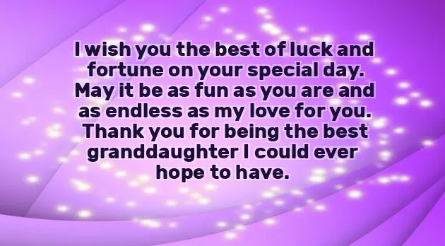Birthday Sayings For Granddaughter