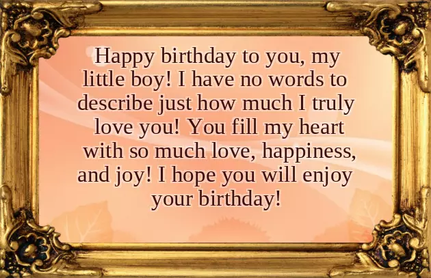 Second Birthday Wishes For Boy