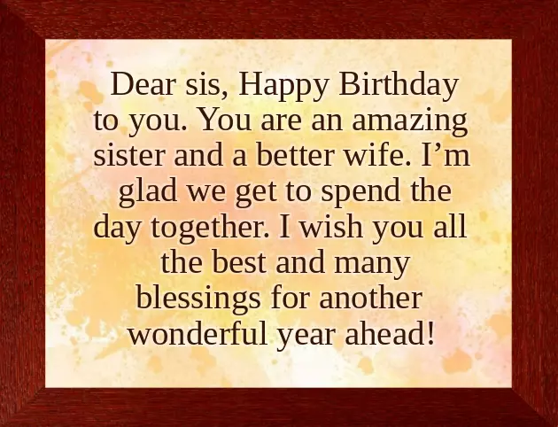 Birthday Wishes For Big Sister In Law