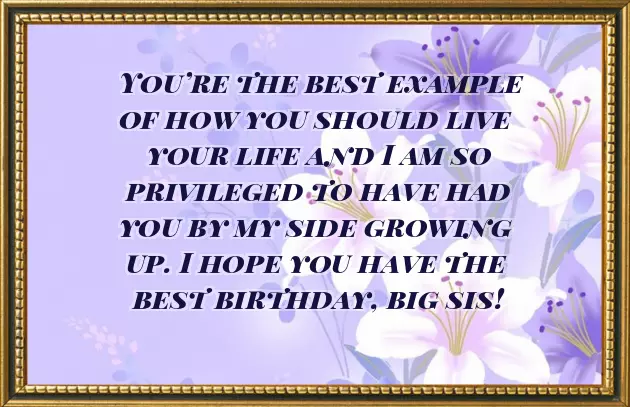 Happy Birthday Sister Msg
