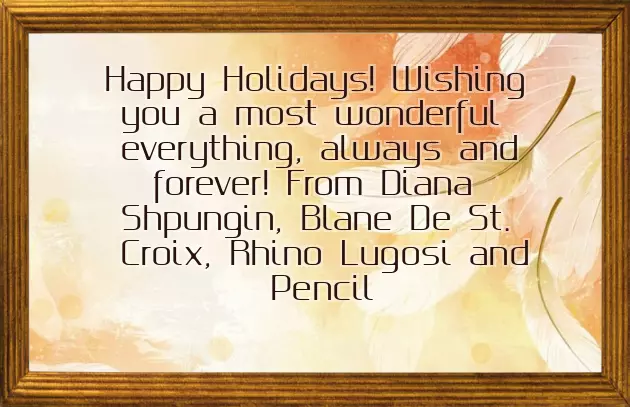 Wishing You A Happy Holiday And New Year Wishing You A Happy Holiday And New Year