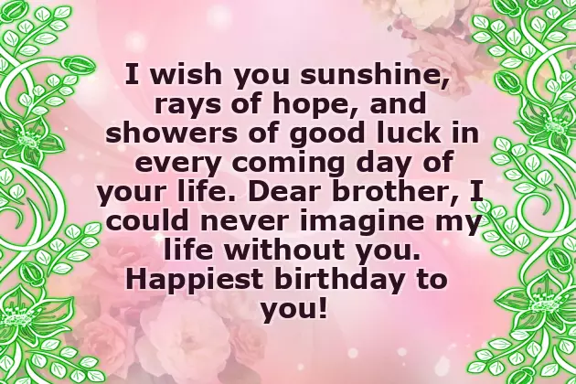 Brother Best Birthday Wishes Brother Best Birthday Wishes