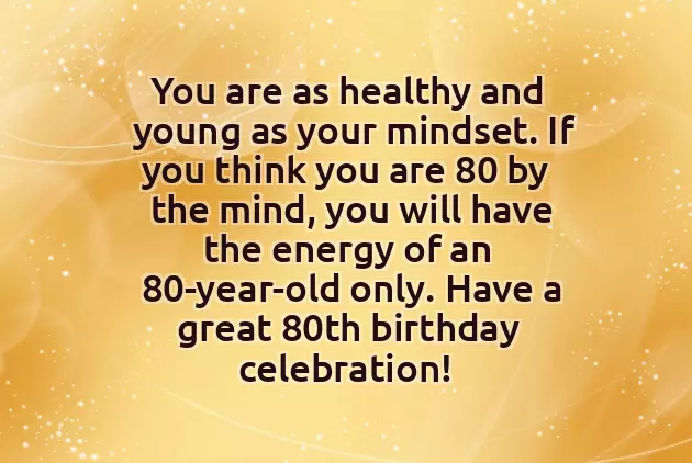 Birthday Wish For 80 Year Old Woman