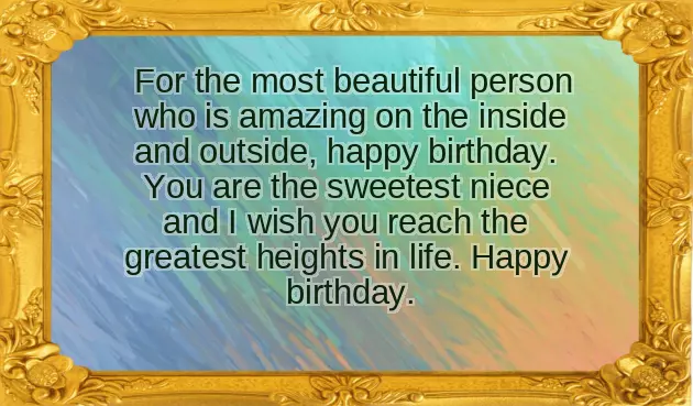 Happy Birthday Wishes For A Niece