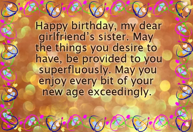 Happy Birthday Wishes To My Girlfriend Sister Happy Birthday Wishes To My Girlfriend Sister