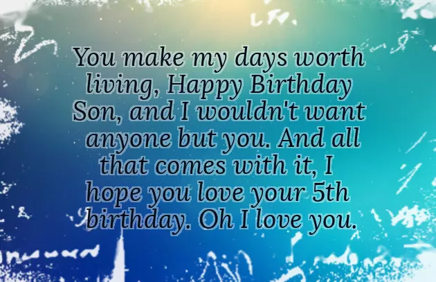 Birthday Wishes For 5Yrs Boy Birthday Wishes For 5Yrs Boy