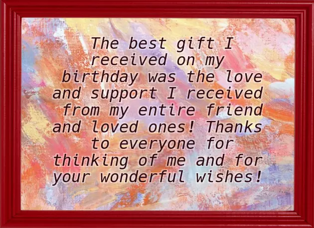 Thanking For Birthday Thanking For Birthday