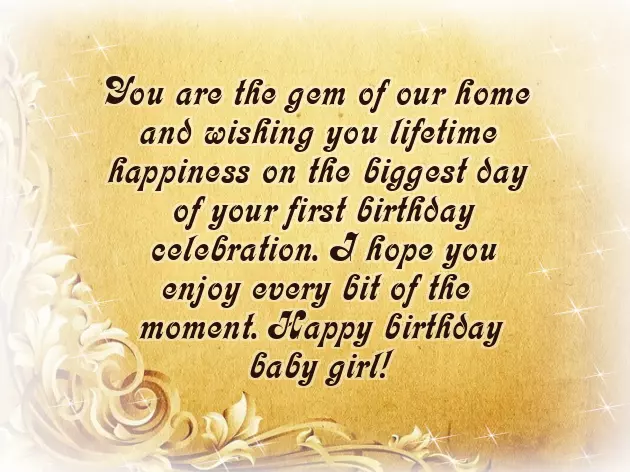 1St Bday Message 1St Bday Message