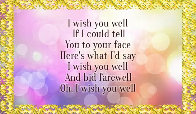 Wish Her Well Wish Her Well