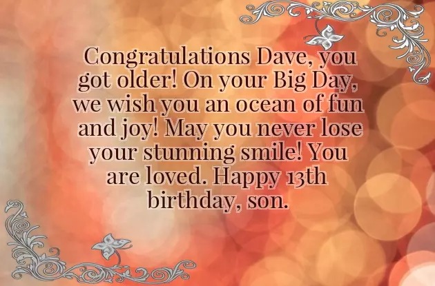 Birthday Quotes For 13 Year Old Son