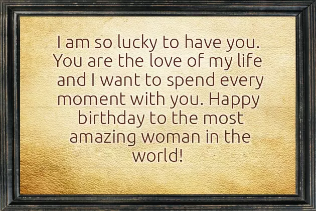 Birthday Wishes To Wife To Be