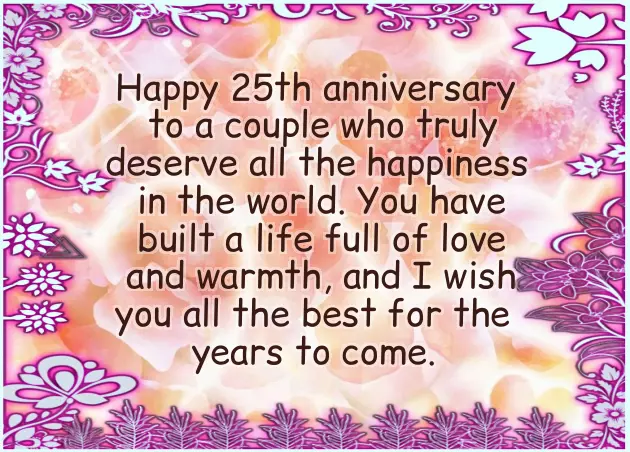 Parents 25Th Anniversary Wishes Parents 25Th Anniversary Wishes
