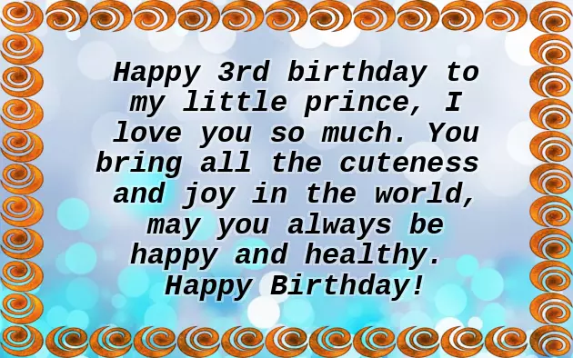 Happy Birthday Wishes 3 Year Old Boy Happy Birthday Wishes 3 Year Old Boy