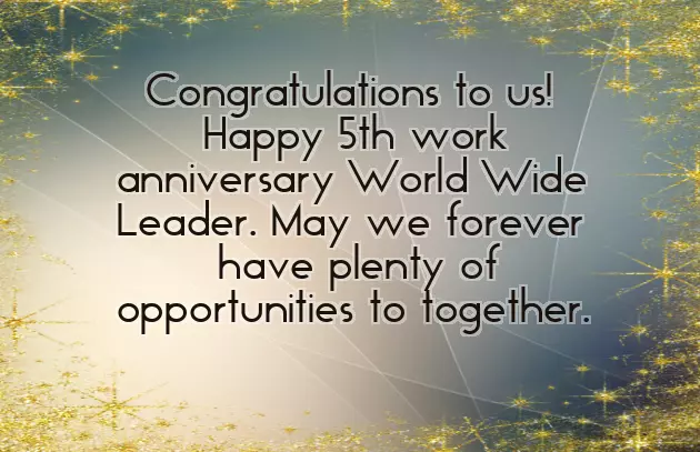 5Th Work Anniversary 5Th Work Anniversary