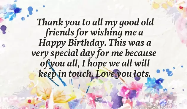 Thank U All For The Wonderful Birthday Wishes