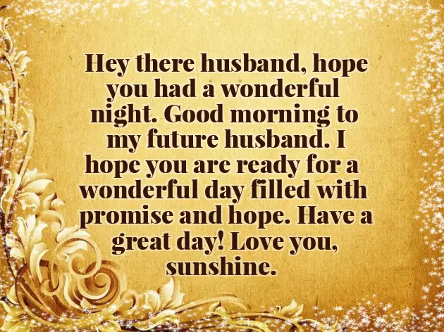 Good Morning Message To My Future Husband Good Morning Message To My Future Husband