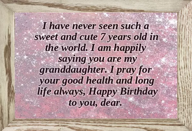 Birthday Wishes To 7 Years Old Girl Birthday Wishes To 7 Years Old Girl