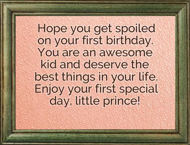 1St Birthday Wish To My Son 1St Birthday Wish To My Son