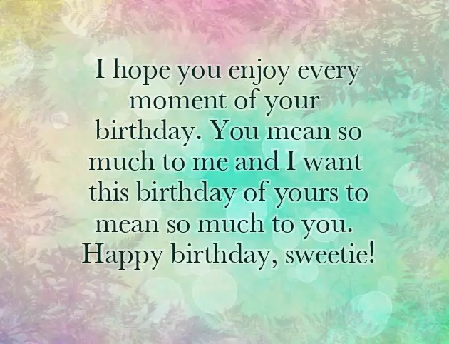 Best Birthday Text For My Girlfriend