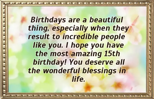 Son 15Th Birthday Quotes