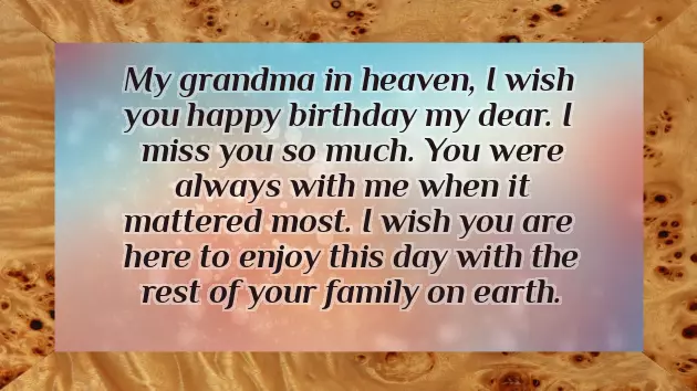 Birthday Greetings For Grandma In Heaven Birthday Greetings For Grandma In Heaven