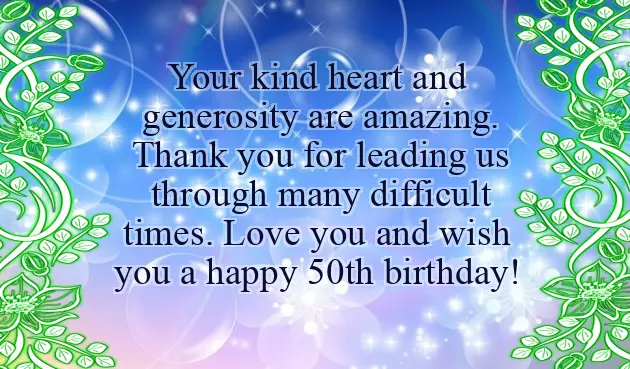 Happy Birthday For 50 Year Old Man