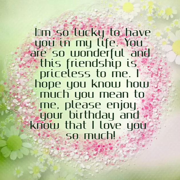 Happy Birthday For Best Friend Female