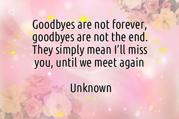 Farewell Message To A Friend