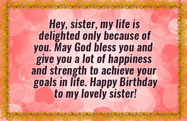 Great Birthday Wishes For Sister